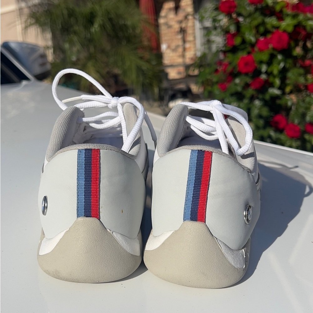 Puma White Sneakers with Red & Blue Accent - Picture 4 of 7